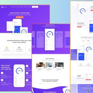 Appxing – App Landing PSD Template
