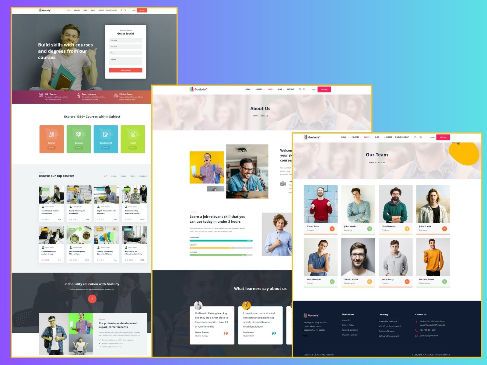 Gostudy WordPress Theme