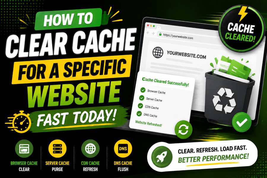 how to clear cache for a specific website