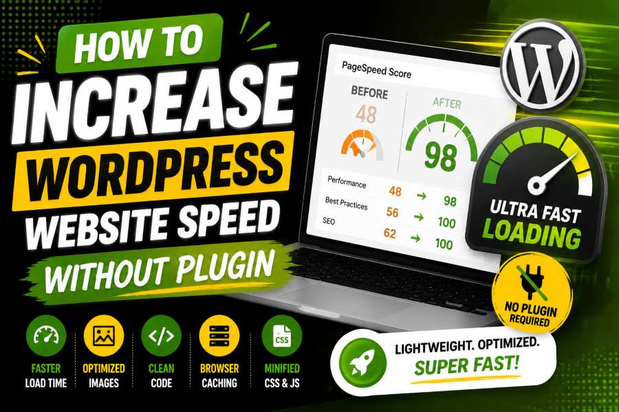 how to increase wordpress website speed without plugin