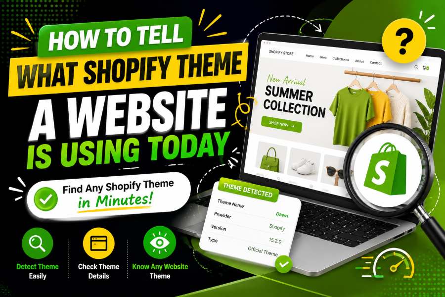 how to tell what shopify theme a website is using